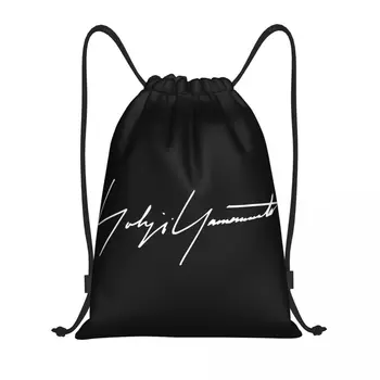 Изготовленная на заказ сумка на шнурке Yohji Yamamotos для мужчин и женщин, легкий рюкзак для хранения в спортивном зале