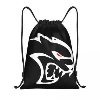 Изготовленные на заказ белые сумки-рюкзаки Hellcats на шнурке для мужчин и женщин, легкие спортивные сумки-рюкзаки для супергероев в спортзале для путешествий