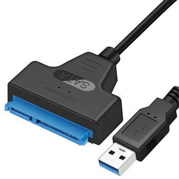 Кабель USB 3,0-SATA Адаптер Жесткого диска USB-SATA III со СКОРОСТЬЮ до 6 Гбит/с для 2,5-дюймового Внешнего SSD-жесткого диска 22 Pin Sata III