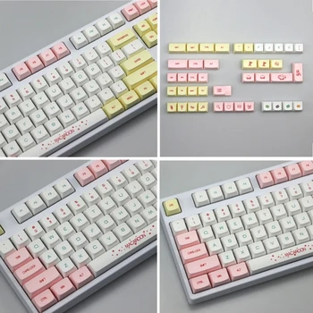 Колпачки для ключей с добавлением красителя PBT 146шт XDA-профиль Macaron для игровой механической клавиатуры