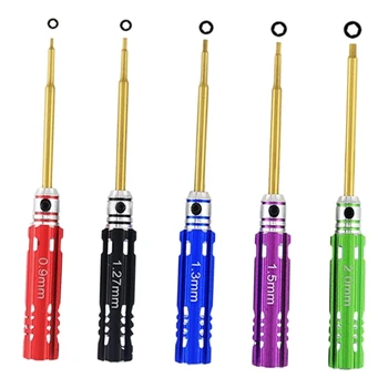 Красочный Набор отверток Инструменты для отверток HSS Шестигранная Отвертка Гаечный ключ 0,9 мм 1,27 мм 1,3 мм 1,5 мм 2,0