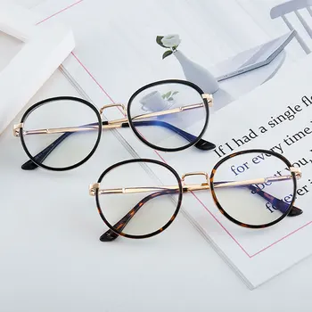 Круглые оптические очки с полной оправой от Blue Ray, очки в пластиковой оправе, женские очки в ретро-стиле с пружинными петлями, хит продаж
