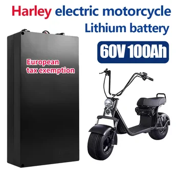 Литиевая батарея электромобиля Harley Водонепроницаемая батарея 18650 60 В 20 ач для двухколесного складного электрического скутера Citycoco