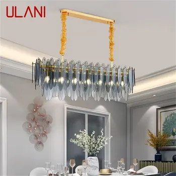 Люстра ULANI, Прямоугольная Подвесная лампа, Светодиодный светильник в стиле постмодерн для гостиной, столовой