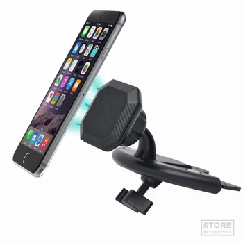 Магнитный держатель для автомобильного телефона, универсальный слот для CD-плеера для планшета iPhone iPad, подставка для мобильного смартфона с GPS