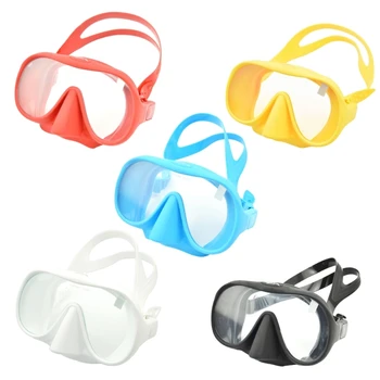 Маска для подводного плавания для взрослых, маска для подводного плавания из закаленного стекла, противотуманная маска для плавания, очки с крышкой для носа для подводного плавания, фридайвинга