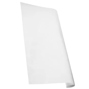 Материал рулонного абажура, Лист белой льняной ткани, предварительно вырезанный, Длина 120 см * 50 см, Настольная лампа 