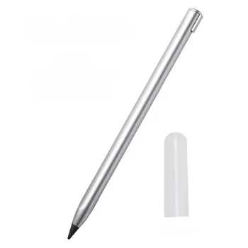 Металлический карандаш карамельного цвета, без чернил, ручка без заточки, для письма, рисования, Канцелярские школьные принадлежности