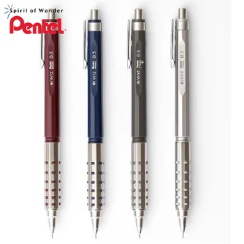 Механический карандаш Pentel ORENZN С металлическим захватом, низкий центр тяжести, автоматический грифель для рисования 0,5 мм, выдвижное перо, канцелярские принадлежности