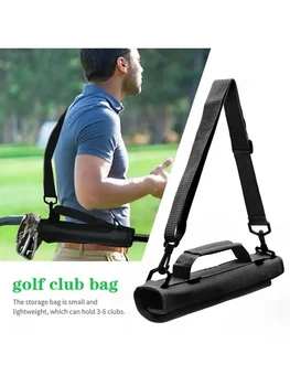 Мини-легкая нейлоновая сумка для клюшки для гольфа, портативная сумка для клюшки для гольфа, ручная сумка для клюшек, тренировочная сумка для захвата, сумка для ремней для гольфа