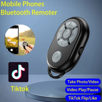 Мобильный Телефон Bluetooth Remoter Для iPhone Samsung Xiaomi Huawei OPPO Пульт Дистанционного Управления Камерой Для Tiktok Live Video Turn