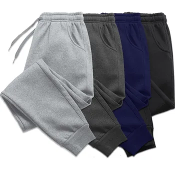 Мужские женские длинные брюки, осенне-зимние мужские повседневные спортивные штаны из флиса, мягкие спортивные штаны для бега трусцой