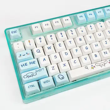 Набор клавишных колпачков Cinnamon Rabbit 104 + 25 XDA-подобных профилей с подложкой Cherry MX PBT для механической игровой клавиатуры