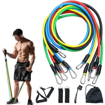 Набор резинок с эластичной веревкой для упражнений с отягощениями, Силовые тренажеры для домашнего тренажерного зала