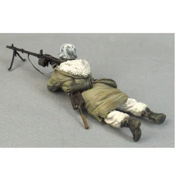 Наборы для сборки фигурки из смолы в масштабе 1/35 Историческая военная миниатюра Machine Gunner GK Toy в разобранном виде и неокрашенный 972A
