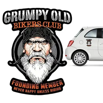 Наклейки Grumpy Old Member, наклейки Grumpy Old Man Для мотоциклов, наклейка на лобовое стекло Переднего заднего стекла автомобиля, наклейка на лобовое стекло для