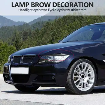 Наклейки для наклеек на веко и брови фары из углеродного волокна для BMW E90 E91 328I 335I M3 2006-2011