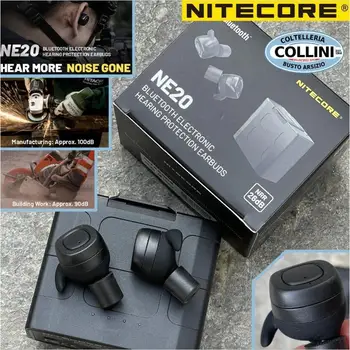 Наушники Nitecore NE20 Bluetooth, Наушники-вкладыши, Тактические Наушники, Электронные Наушники-вкладыши, Защита слуха, Шумоподавляющая Гарнитура