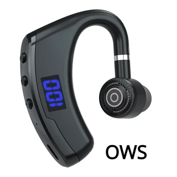 Наушники OWS Беспроводные наушники с одним ухом Наушники Bluetooth Цифровой дисплей Беспроводные наушники-вкладыши Bluetooth 5.0