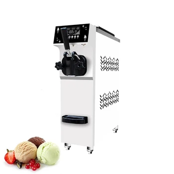 Небольшая коммерческая бытовая машина для производства мороженого, машина для приготовления замороженного йогурта с одним вкусом