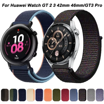 Нейлоновый Ремешок для Huawei Watch GT 3 4 2 46 мм 42 мм SE GT2 GT3 Pro Спортивный Ремешок Для Часов Watch 4 Pro 20 мм 22 мм Аксессуары Для Браслетов