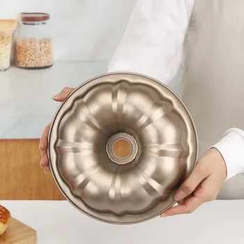 Новая силиконовая форма для торта с рифлением - Круглая форма для выпечки с глубоким бундом - Антипригарная форма для выпечки, формы для торта в форме тыквы, форма для желе