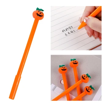 Новинка, нейтральные ручки в форме тыквы, ручки 0,5 мм, быстросохнущие ручки для письма, Тыквенная ручка на Хэллоуин для ребенка-студента