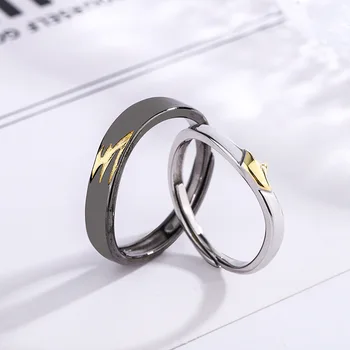 Новое кольцо для пары из серебра 925 пробы 