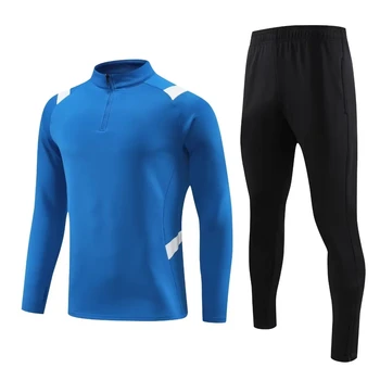 Новое поступление, спортивный костюм для футбола для взрослых, зимний мужской тренировочный костюм с длинными рукавами, спортивная одежда для разминки по футболу с логотипом на заказ