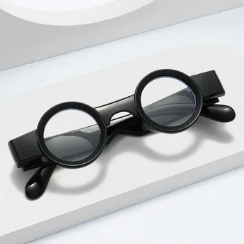 Новые европейские и американские очки в стиле стимпанк с круглой индивидуальностью, плоские очки в стиле хип-хоп, модные антисиневые очки