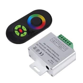 НОВЫЙ Сенсорный RGB контроллер DC12V 24V Беспроводной Светодиодный Контроллер RF Сенсорная Панель Светодиодный Диммер RGB Пульт Дистанционного Управления