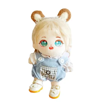 одежда для куклы 20 см, милая белая рубашка, комбинезон, наряд, аксессуары для кукол для Кореи, Kpop EXO, хлопковые куклы-идолы, подарочные игрушки 