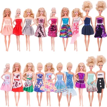 Одежда для куклы Барби, вечернее платье и аксессуары, подходящие для 11,5-дюймовой куклы Барби, Коктейльная мода, аксессуары для одежды с пайетками