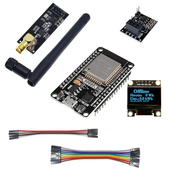 Оптимизированная интеграция OpenDTU для Hoymiles DIY Kit Подключи и играй с дисплеем ESP32 SSD1306 и антенной NRF24L01