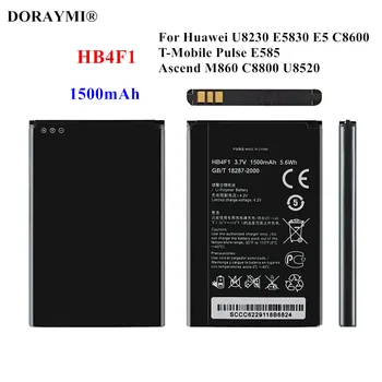 Оригинальный Аккумулятор HB4F1 Для Huawei U8220 U8230 E5830 E5838 E5 C8600 E585 Ascend M860 U8800 C8800 U8520 Батареи