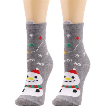Очаровательные Забавные Рождественские носки для женщин, Милые Плюшевые Мягкие удобные Рождественские носки с графическим принтом, Зимние Теплые носки