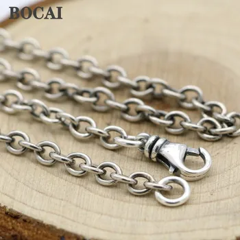 панк-ожерелье с цепочкой ch, индивидуальное тайское серебряное веревочное ожерелье на ключице GD с мужской подвеской ms. аксессуары