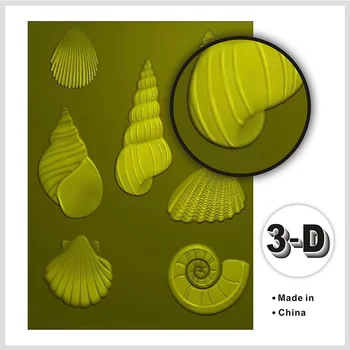 Папка с 3D-Тиснением Dazzling Shell И Вспомогательная форма Для Вырезания из бумаги, изготовления открыток и декоративных изделий, недавно выпущенных В 2