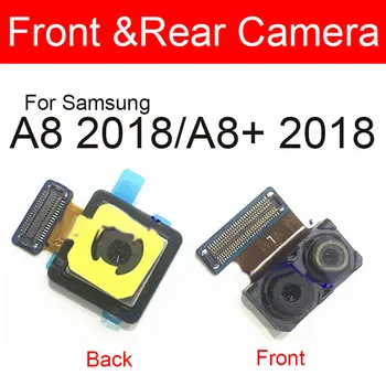 Передняя и Задняя Камера Для Samsung Galaxy A8 A8 + Plus 2018 Основная Задняя Большая Облицовочная Маленькая Модуль Камеры Замена Гибкого Кабеля Ремонт