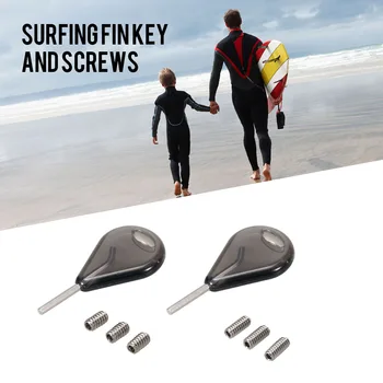Плавники FCS 9 мм / 12 мм Дополнительный ключ для крепления плавника к доске для серфинга Винт для раздвижных плавников для лонгборда и комплект для замены пластин для серфинга Винты для доски для серфинга