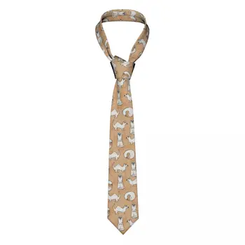 Повседневный узкий галстук Arrowhead с милым хорьком Kawaii, тонкий галстук для вечеринки, официальный галстук