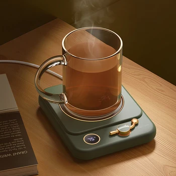 Подогреватель кофейных кружек мощностью 25 Вт, умная электрическая плита для подогрева чая с молоком, подставка для подогрева чая с 3 передачами, грелка для горячего чая, 220 В