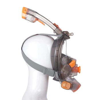Портативная маска для подводного плавания с воздушной трубкой Настоятельно рекомендуем плавать и нырять с маской и трубкой, очки для подводного плавания с полным лицом для взрослых