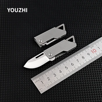 Портативный Мини-Складной Нож D2 Портативный Тактический Многоцелевой Наружный Нож Для Ключей Подарочный Карманный Нож Инструмент