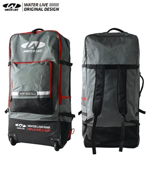 Портативный рюкзак для серфинга WATERLIVE с нижним шкивом большой емкости 2,2 кг, экономящий усилия, 7-15 дюймов, надувная доска, нейлоновый рюкзак