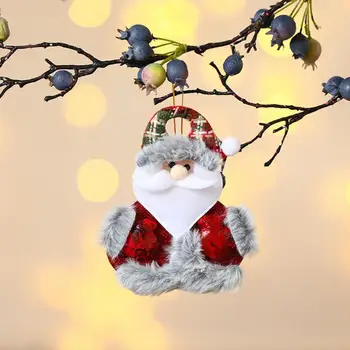Праздничные украшения, потрясающие праздничные украшения, Праздничная рождественская ткань, Маленький кулон, Снеговик, Санта-Клаус, Медведь на Рождество