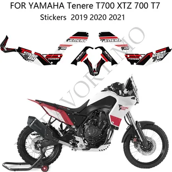 Протектор багажника для YAMAHA Tenere T700 XTZ 700 T7 Наклейки на топливный бак мотоцикла Pad Decal Set Kit 2019 2020 2021