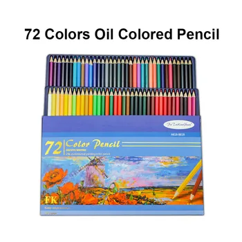 Профессиональный Набор масляных цветных карандашей, Карандаш для рисования, школьные принадлежности для рисования