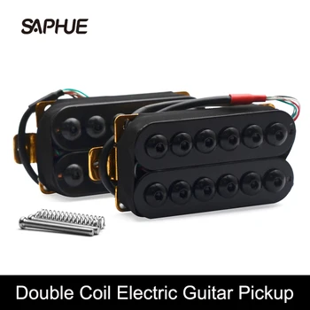 Регулируемые Металлические Звукосниматели для электрогитары с двойной катушкой Humbucker Punk Black