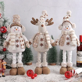 Рождественский Гном, Телескопический Орнамент, Креативные куклы-олени для дома, Новый Год, День Рождения, Свадьба